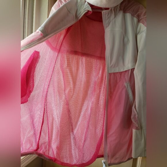 Lululemon Windbreaker Womens Pink and White Ja ket Size 6 - Picture 2 of 13